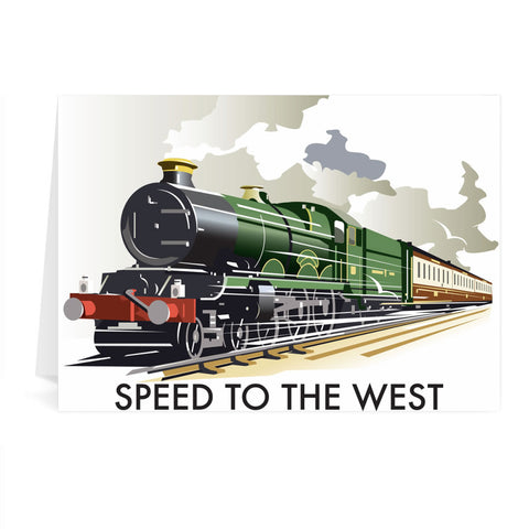 Speed to the West Greeting Card