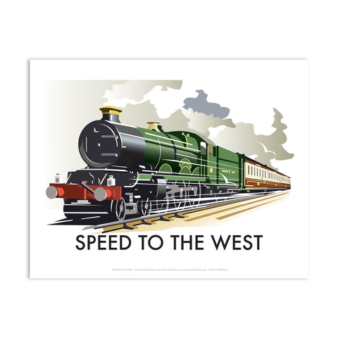 Speed to the West Art Print