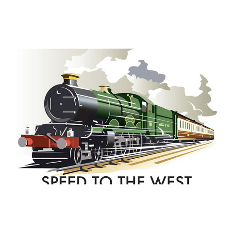 Speed to the West Metal Sign