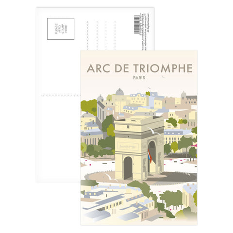 Arc De Triomphe Postcard Pack of 8