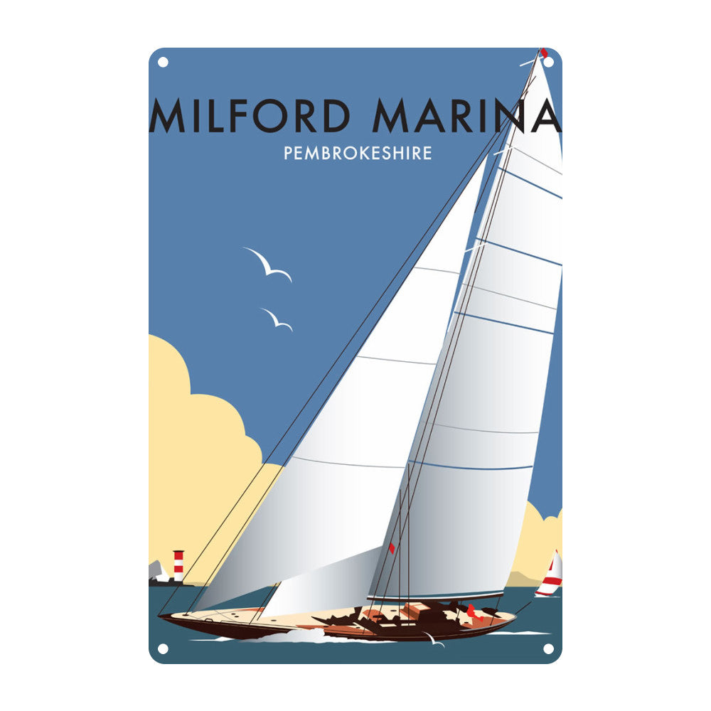 Milford Marina Metal Sign