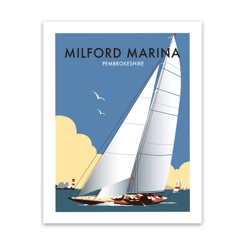Milford Marina Art Print