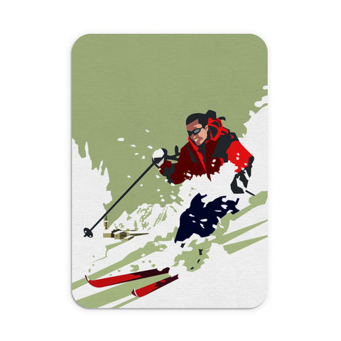 Skier Mouse Mat