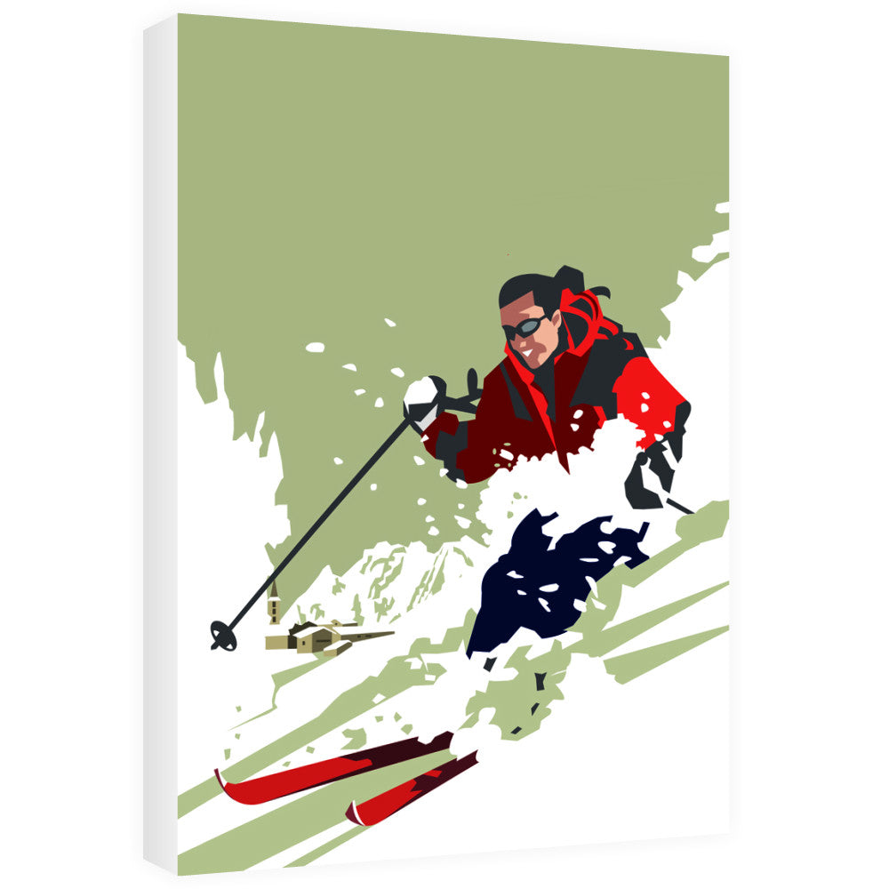 Skier Canvas
