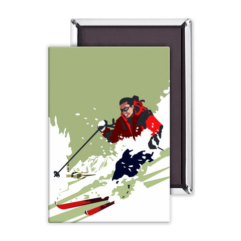 Skier Magnet