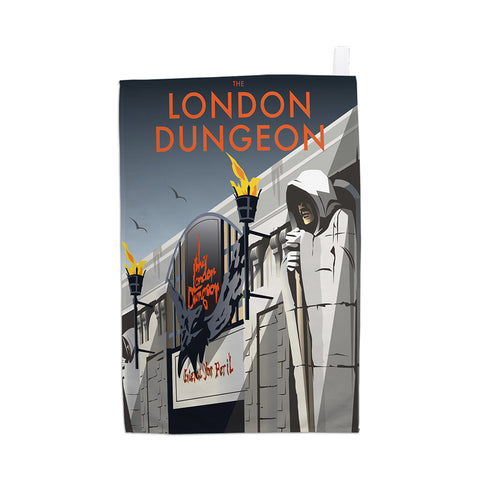 London Dungeon Tea Towel