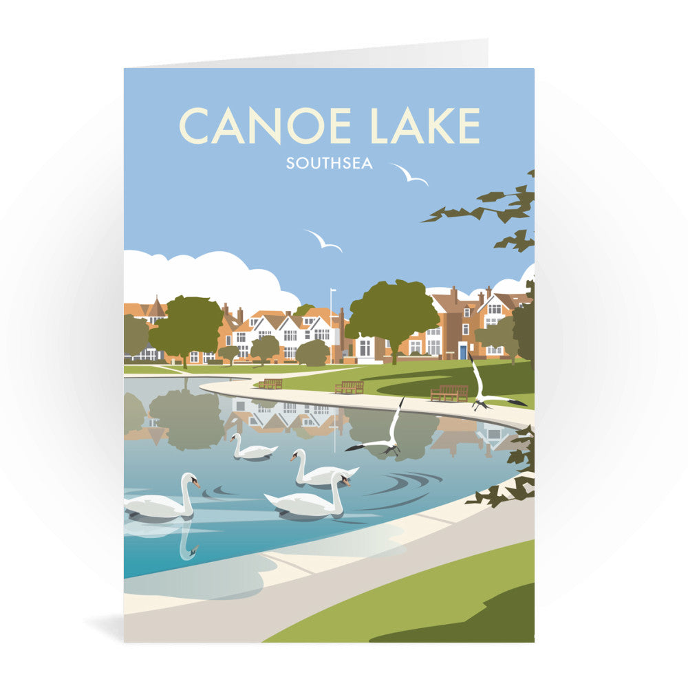 Canoe Lake, Southsea Greeting Card