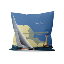 Load image into Gallery viewer, Boat &amp; Lighthouse Cushion
