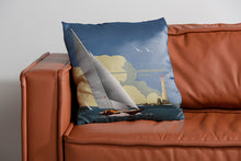 Load image into Gallery viewer, Boat &amp; Lighthouse Cushion
