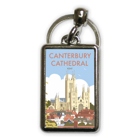 Canterbury Cathedral Metal Keyring