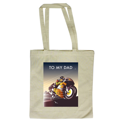 Motorbike Dad Tote Bag