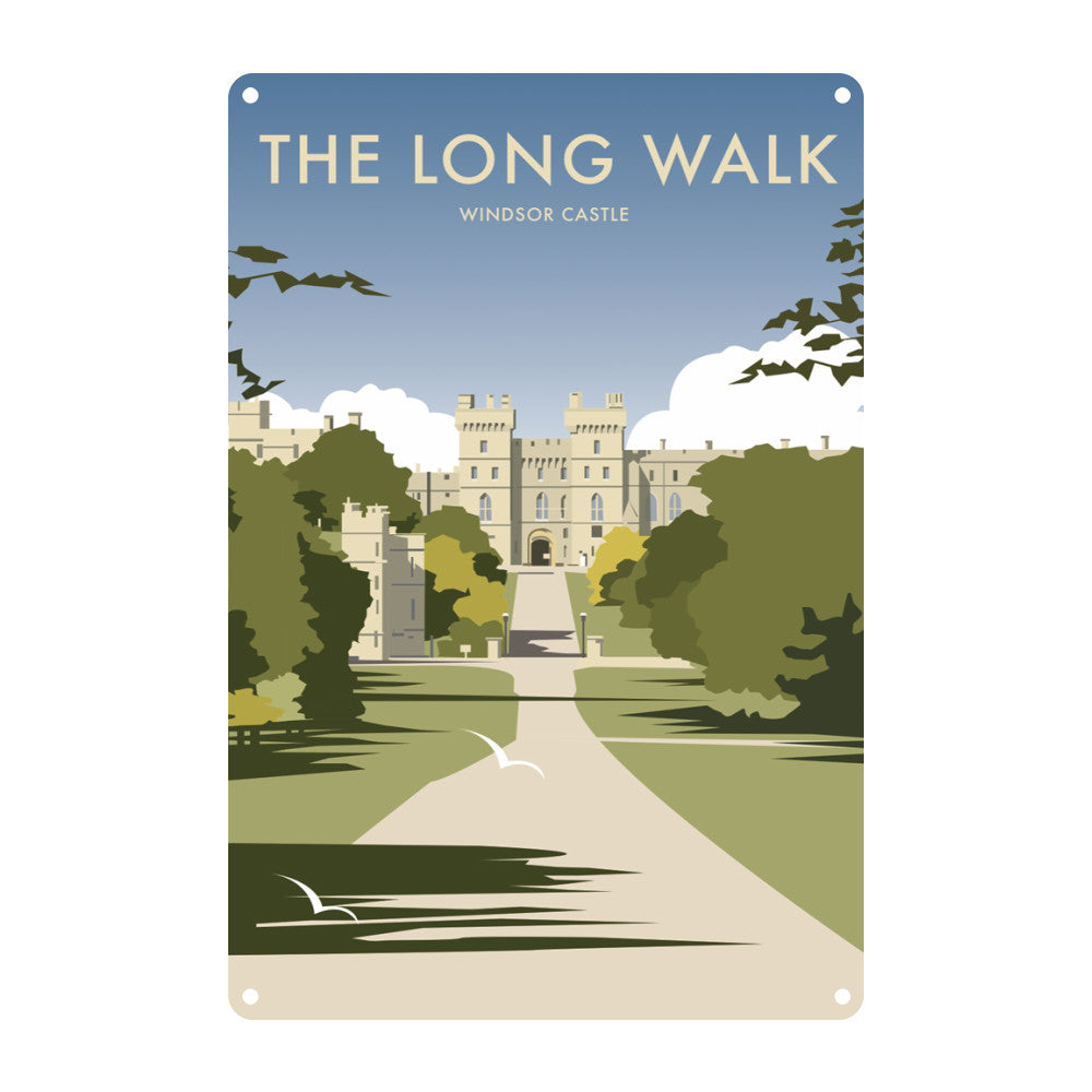 The Long Walk - Windsor Castle Metal Sign – Dave Thompson Art