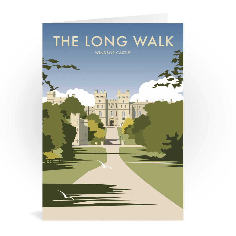 The Long Walk - Windsor Castle Greeting Card
