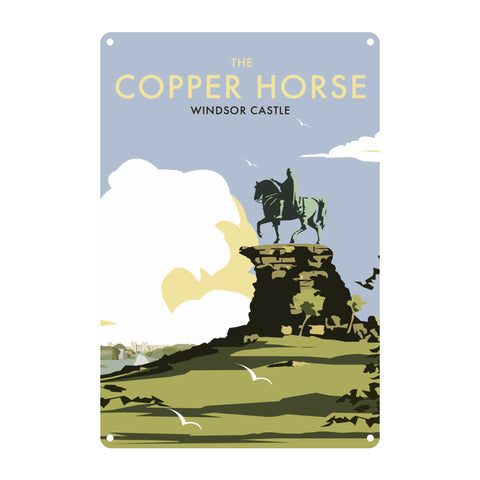 The Copper Horse - Windsor Castle Metal Sign