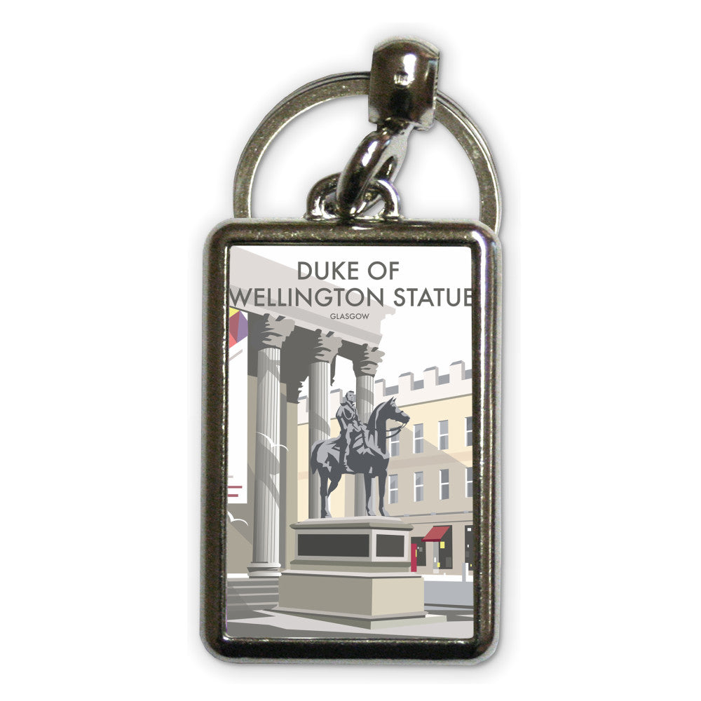 Duke Of Wellington Statue Metal Keyring