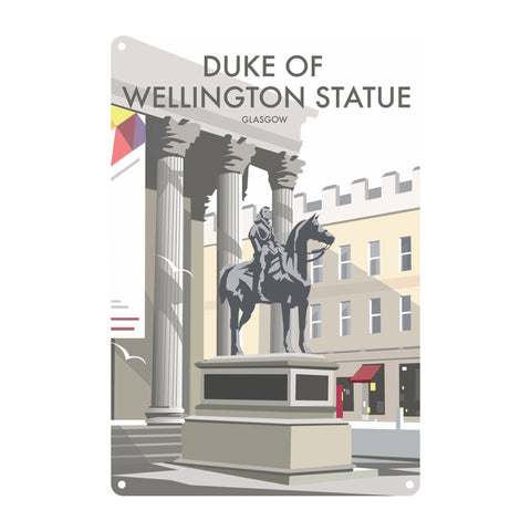 Duke Of Wellington Statue Metal Sign