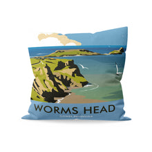 Load image into Gallery viewer, Worms Head, Gower Peninsula Cushion
