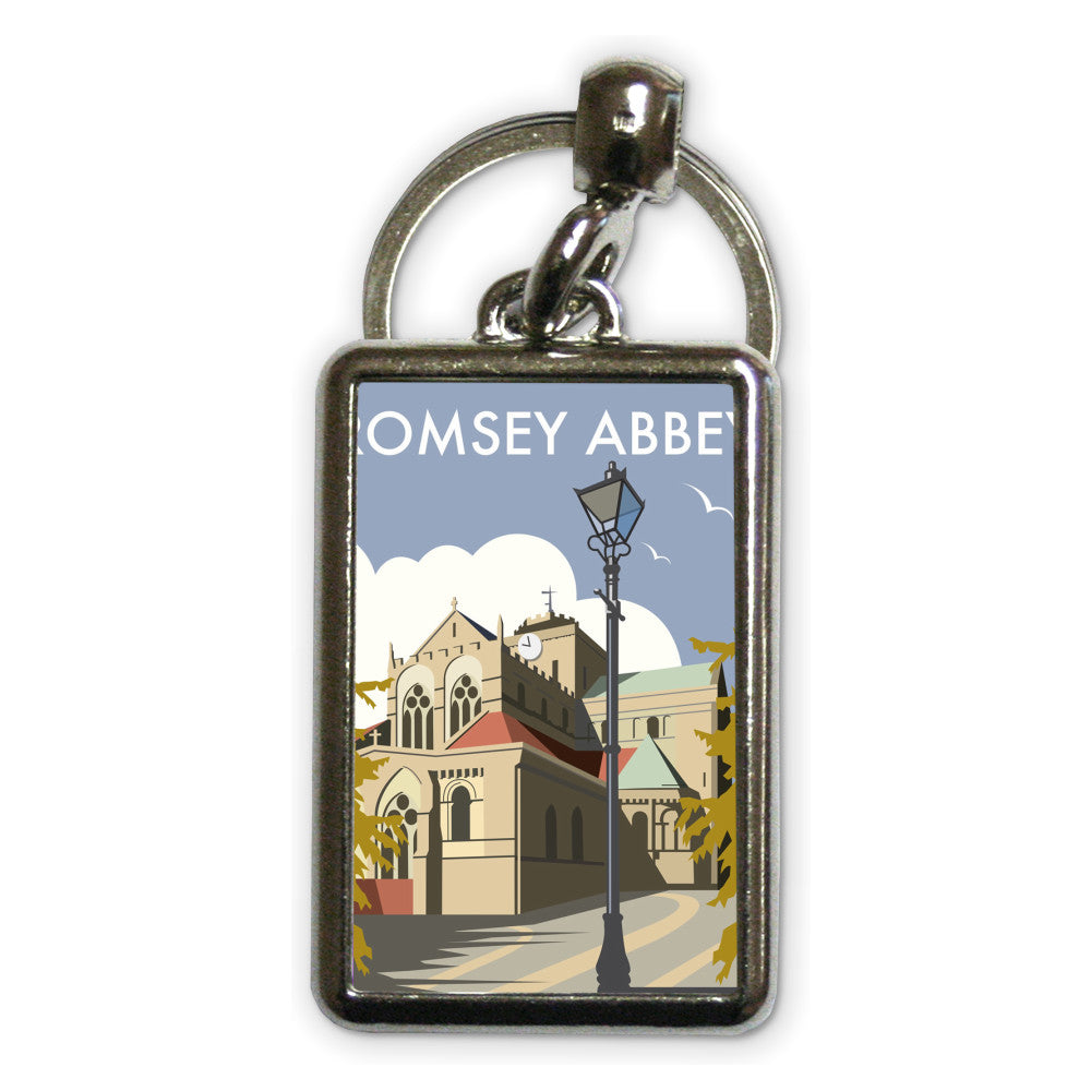 Romsey Abbey Metal Keyring