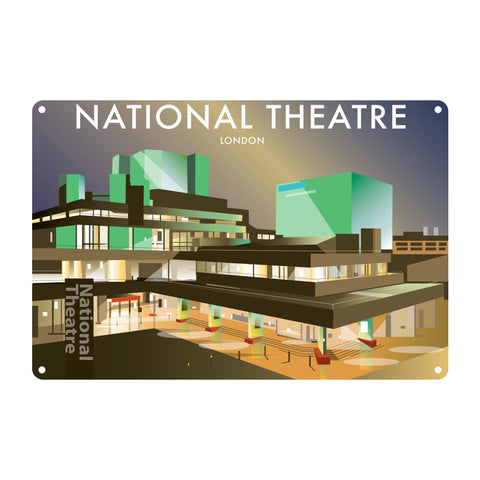 The National Theatre Metal Sign
