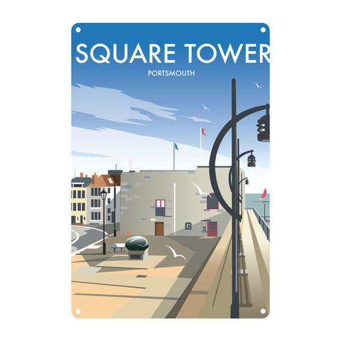 Square Tower, Portsmouth Metal Sign
