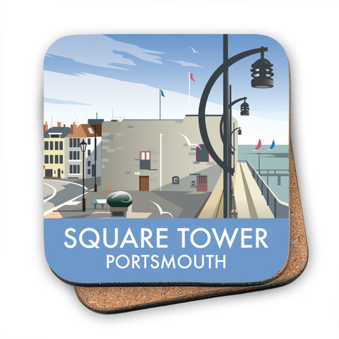 Square Tower, Portsmouth - Cork Coaster