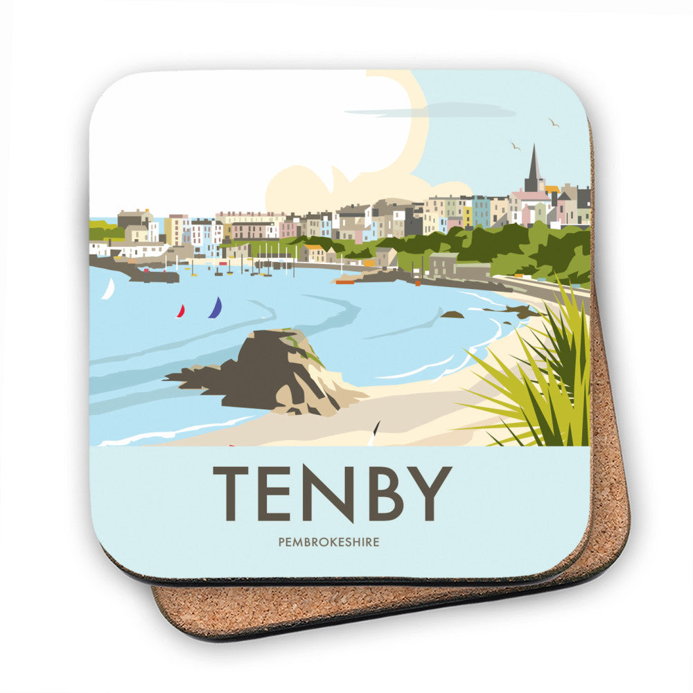 Tenby, Wales - Cork Coaster