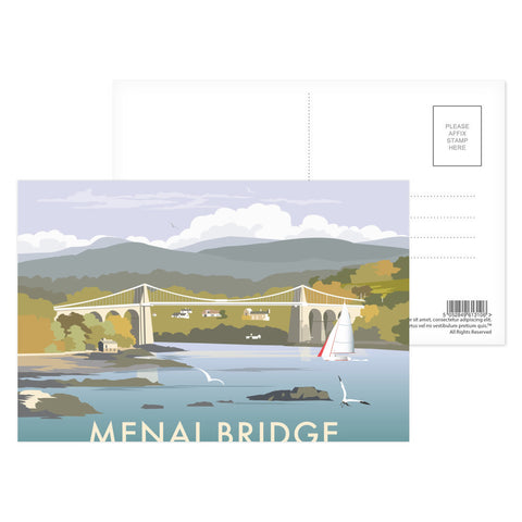 Menai Bridge Postcard Pack of 8
