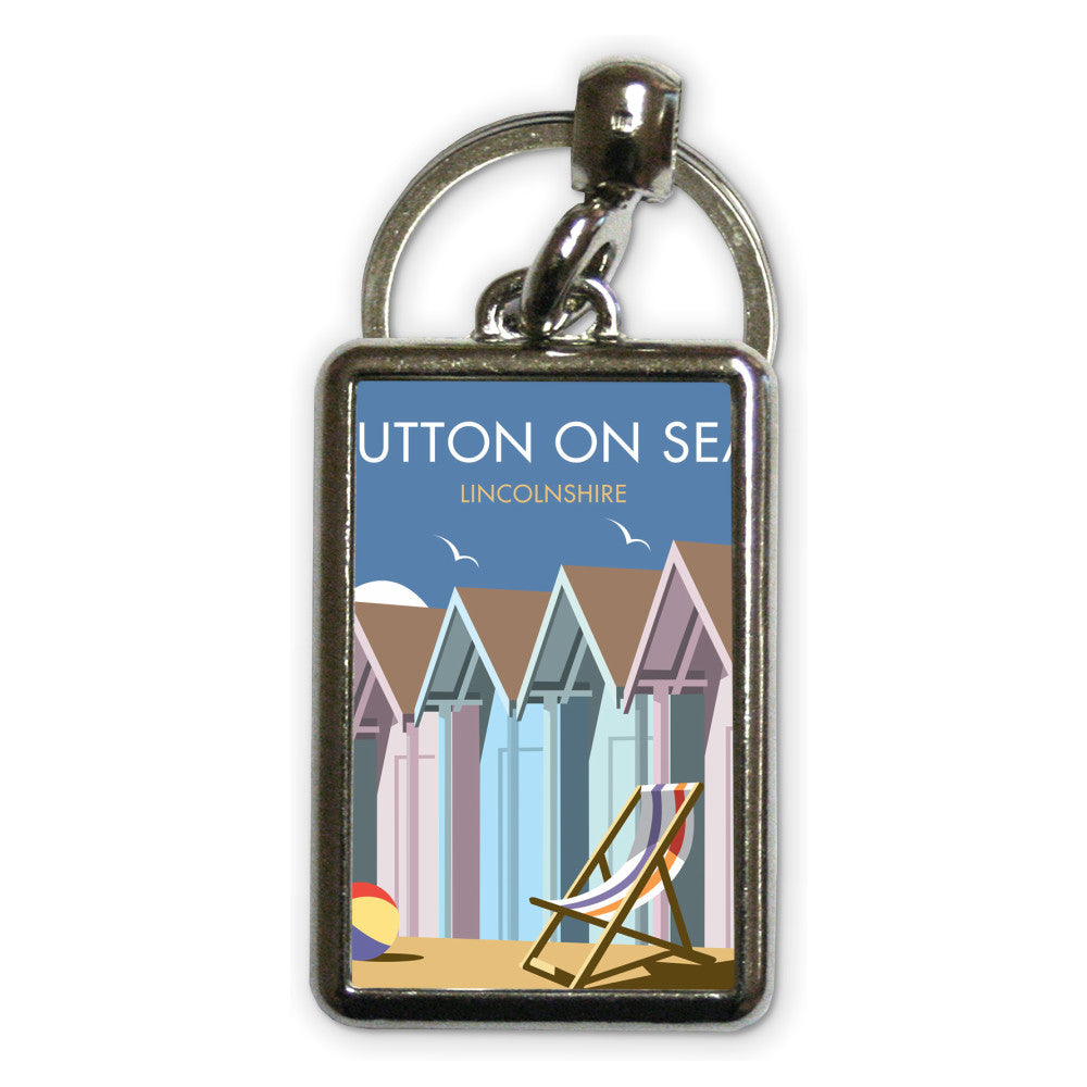 Sutton-On-Sea Metal Keyring