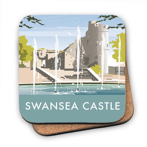 Swansea Castle, South Wales - Cork Coaster