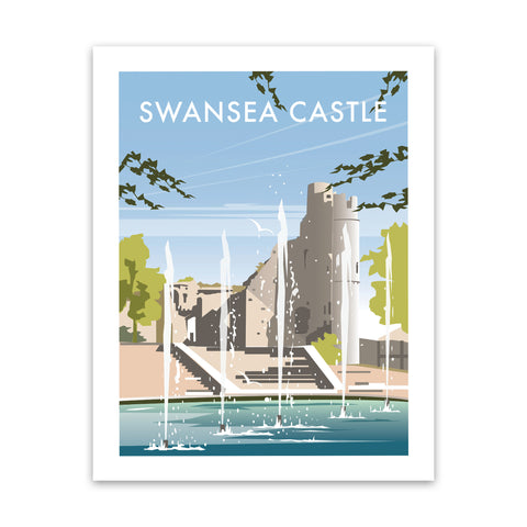 Swansea Castle, South Wales - Fine Art Print