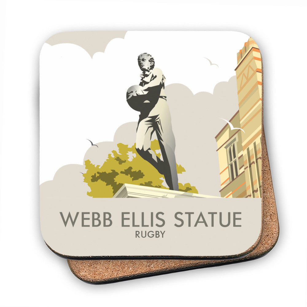 Webb Ellis Statue, Rugby - Cork Coaster