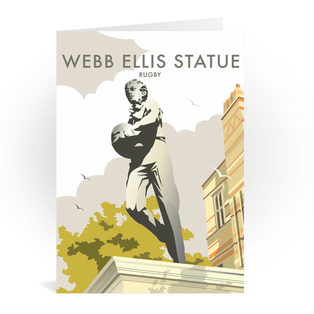 Webb Ellis Statue, Rugby Greeting Card