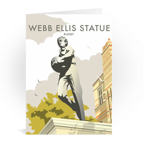 Webb Ellis Statue, Rugby Greeting Card