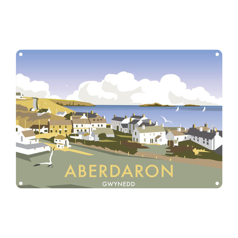 Aberdaron, South Wales Metal Sign