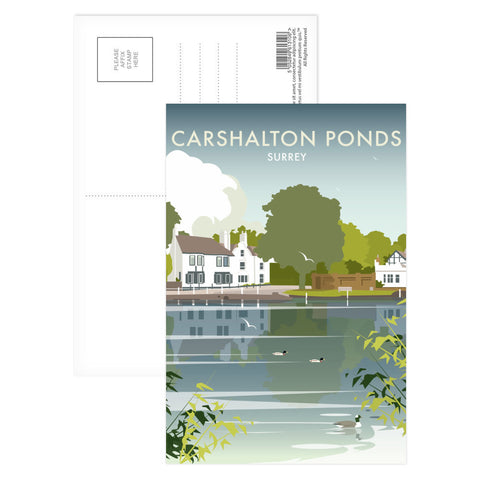Carshalton Ponds, Surrey Postcard Pack of 8