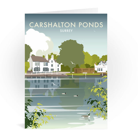 Carshalton Ponds, Surrey Greeting Card
