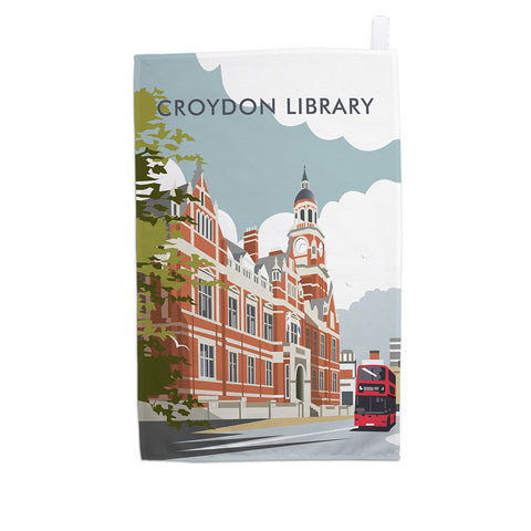 Croydon Library, Surrey Tea Towel