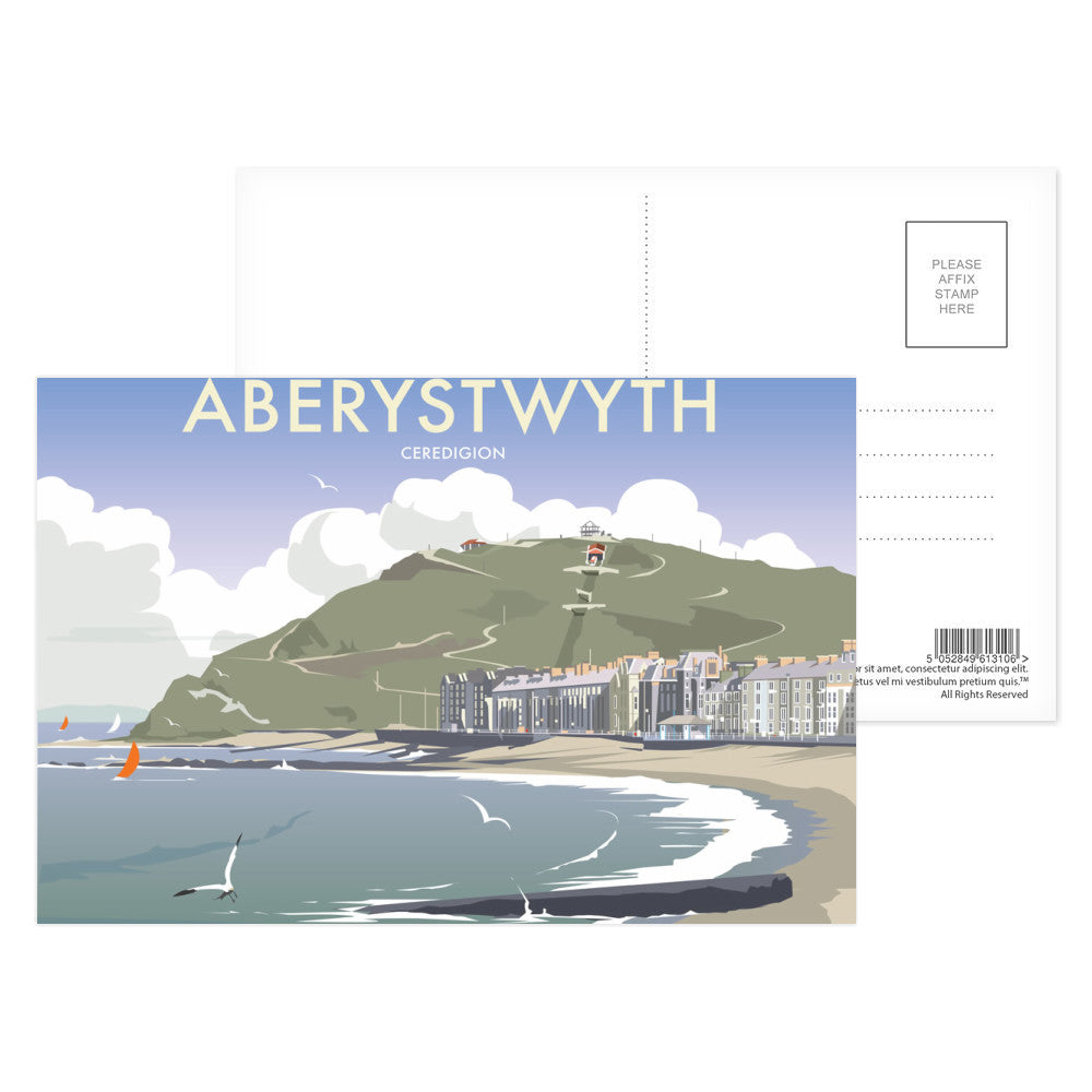 Aberystwyth, South Wales Postcard Pack of 8