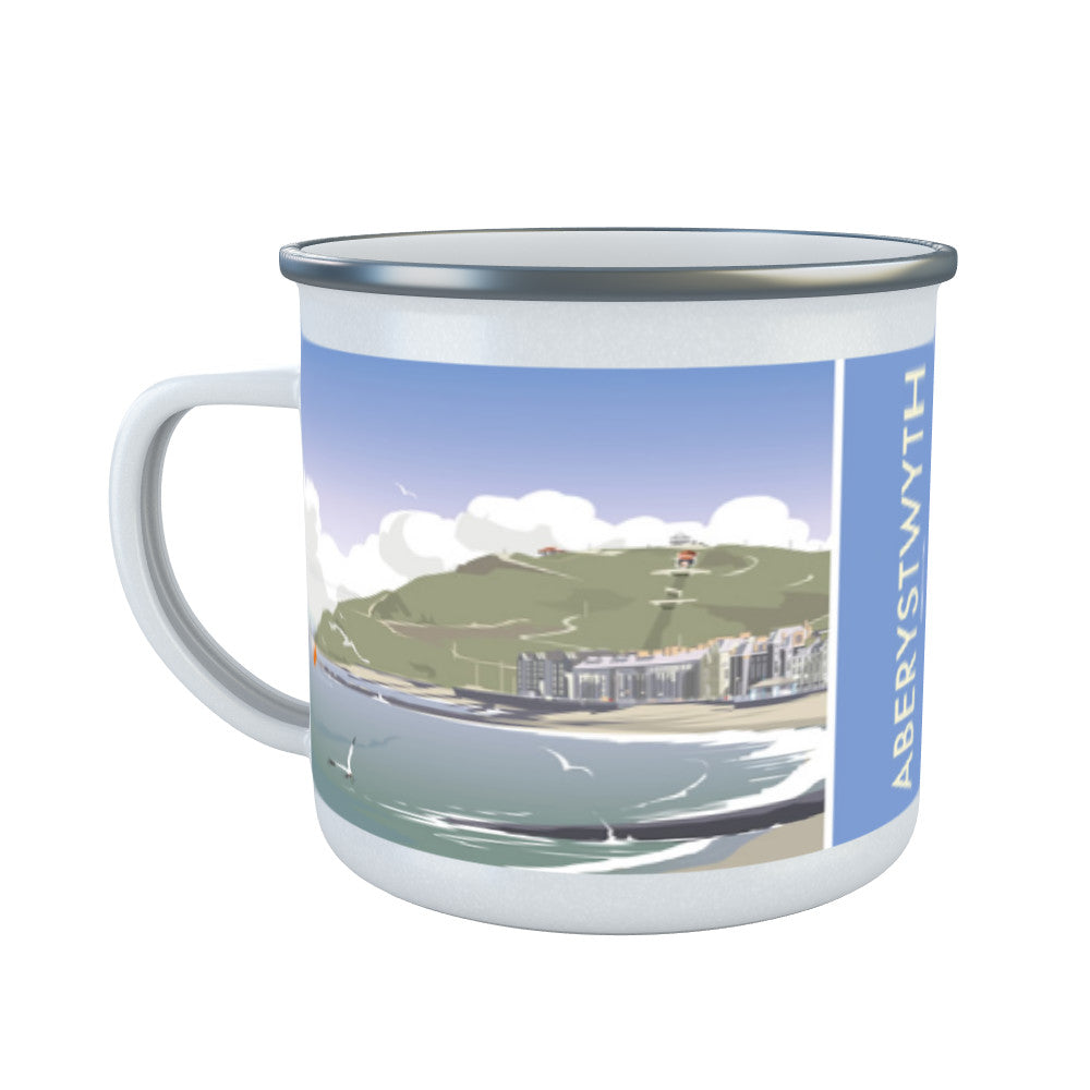 Aberystwyth, South Wales Enamel Mug