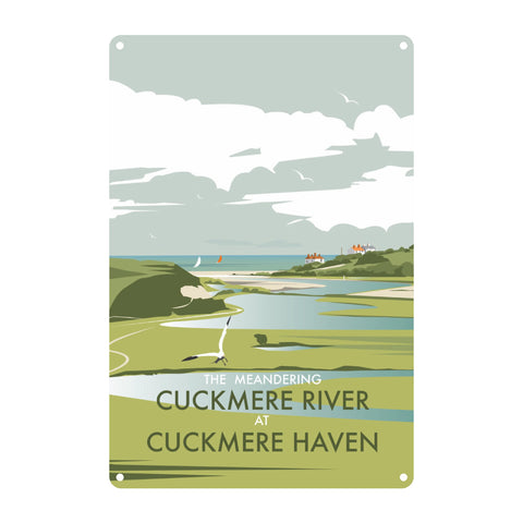 Cuckmere River, Sussex Metal Sign