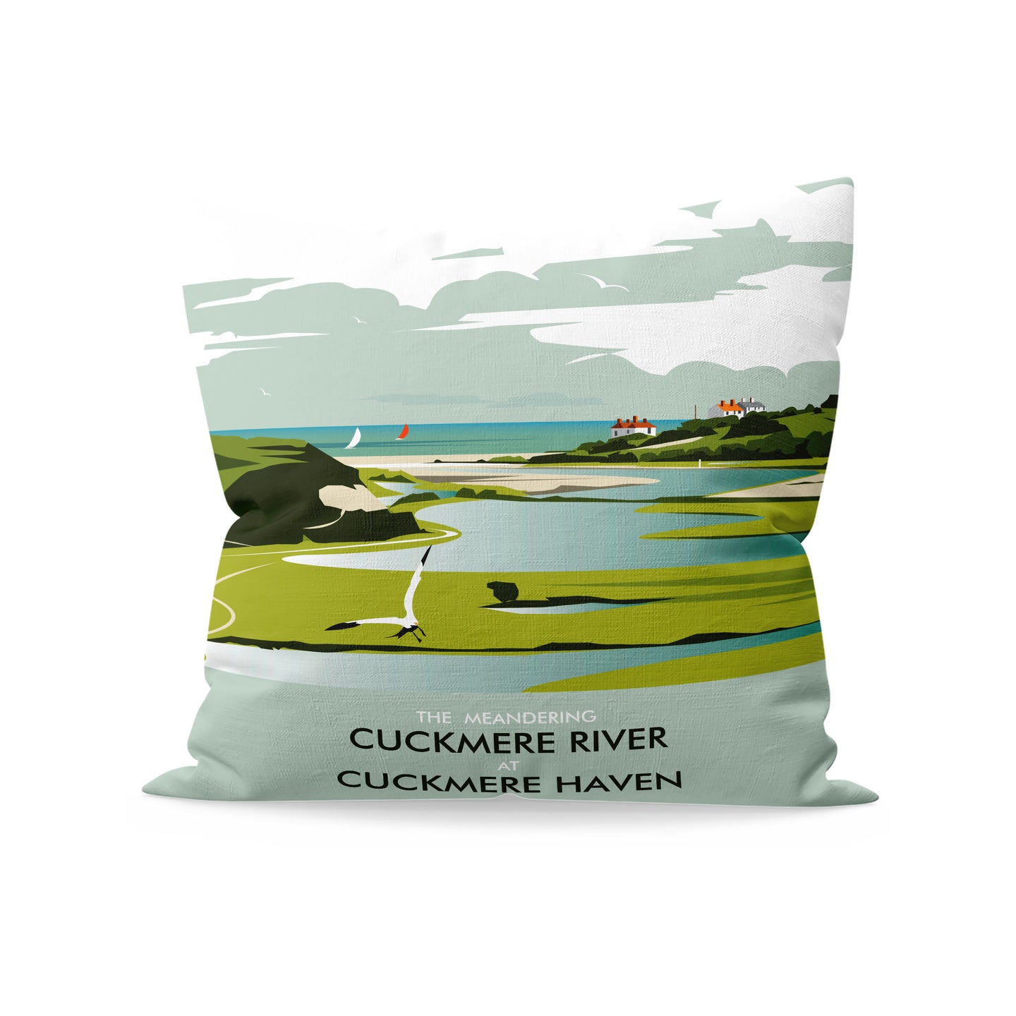 Cuckmere River, Sussex Cushion