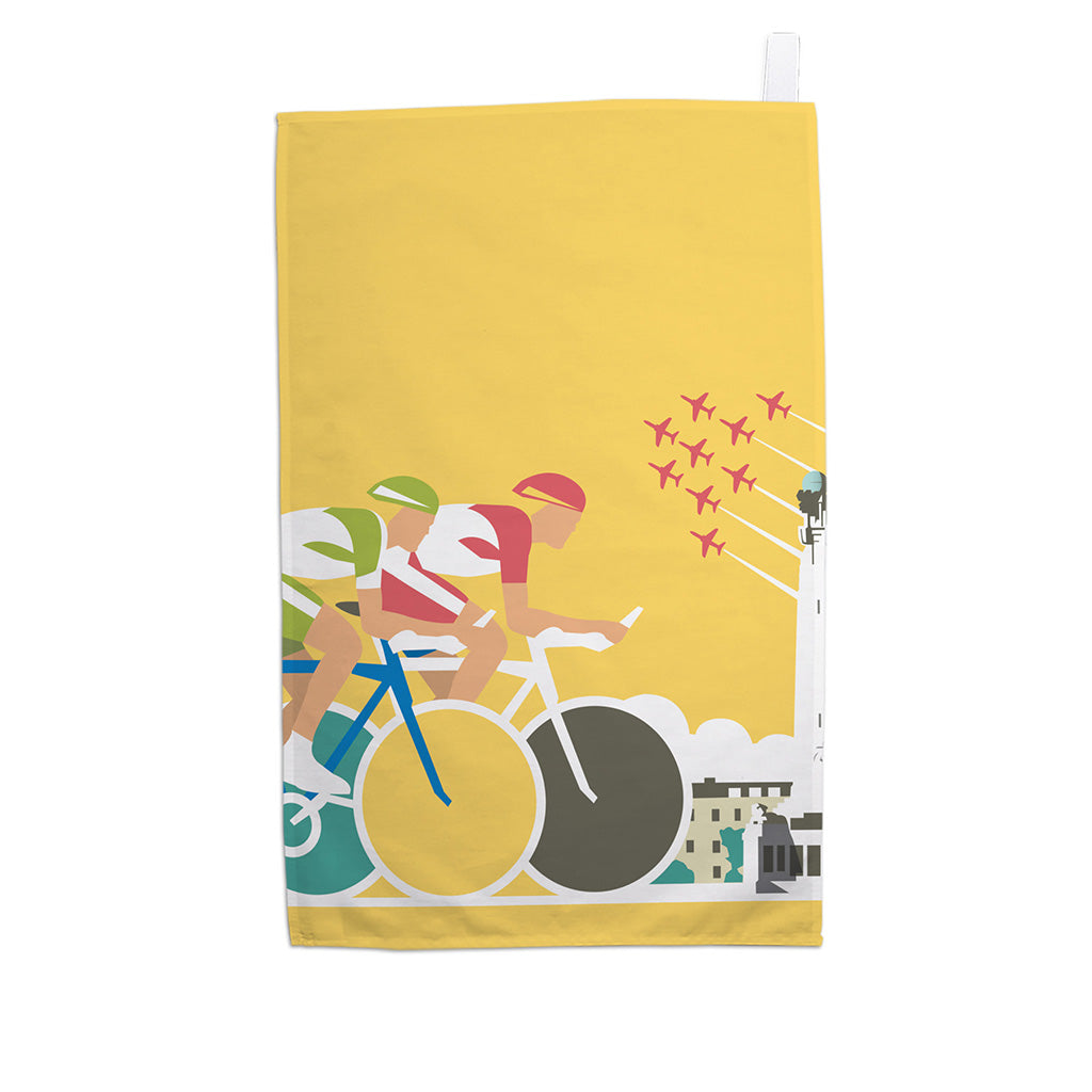 Cycling Tea Towel