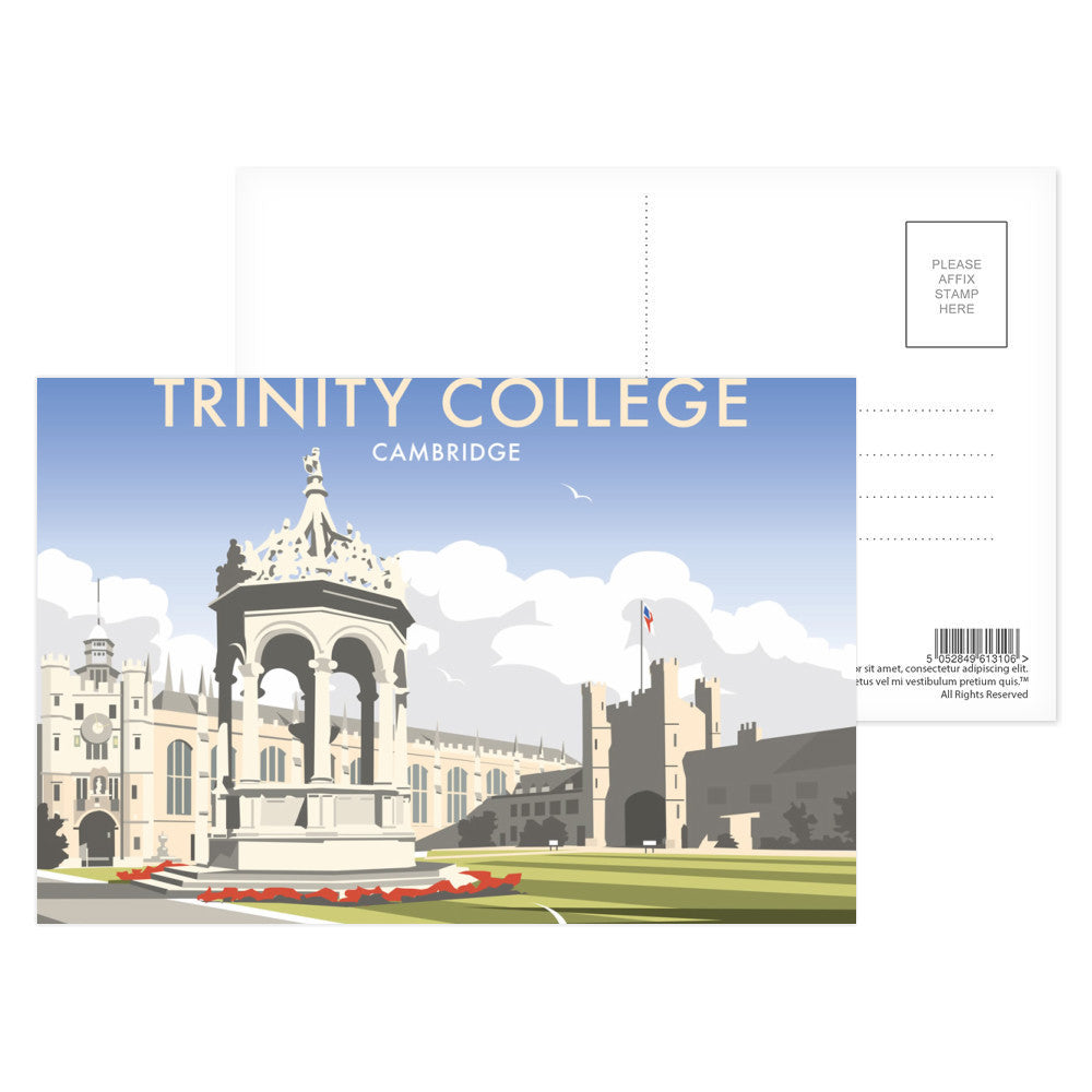 Trinity College, Cambridgeshire Postcard Pack of 8