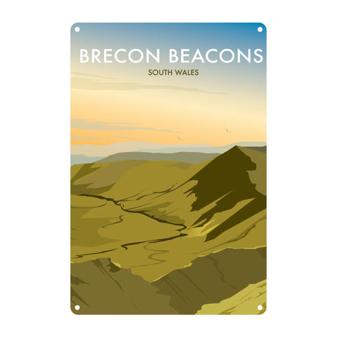 Brecon Beacons, Wales Metal Sign