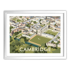 Load image into Gallery viewer, An Aerial View of Cambridge, Cambridgeshire - Fine Art Print

