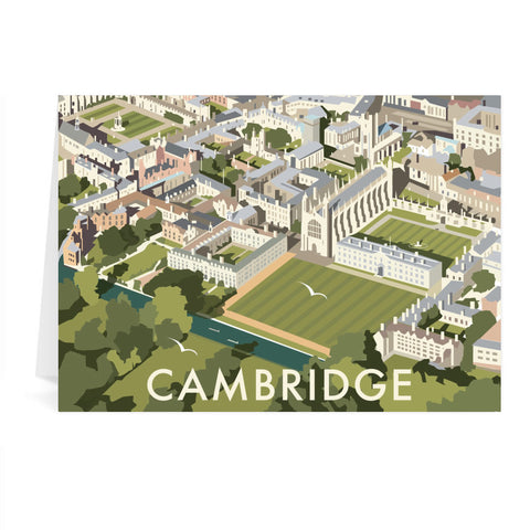 Aerial View of Cambridge, Cambridgeshire Greeting Card