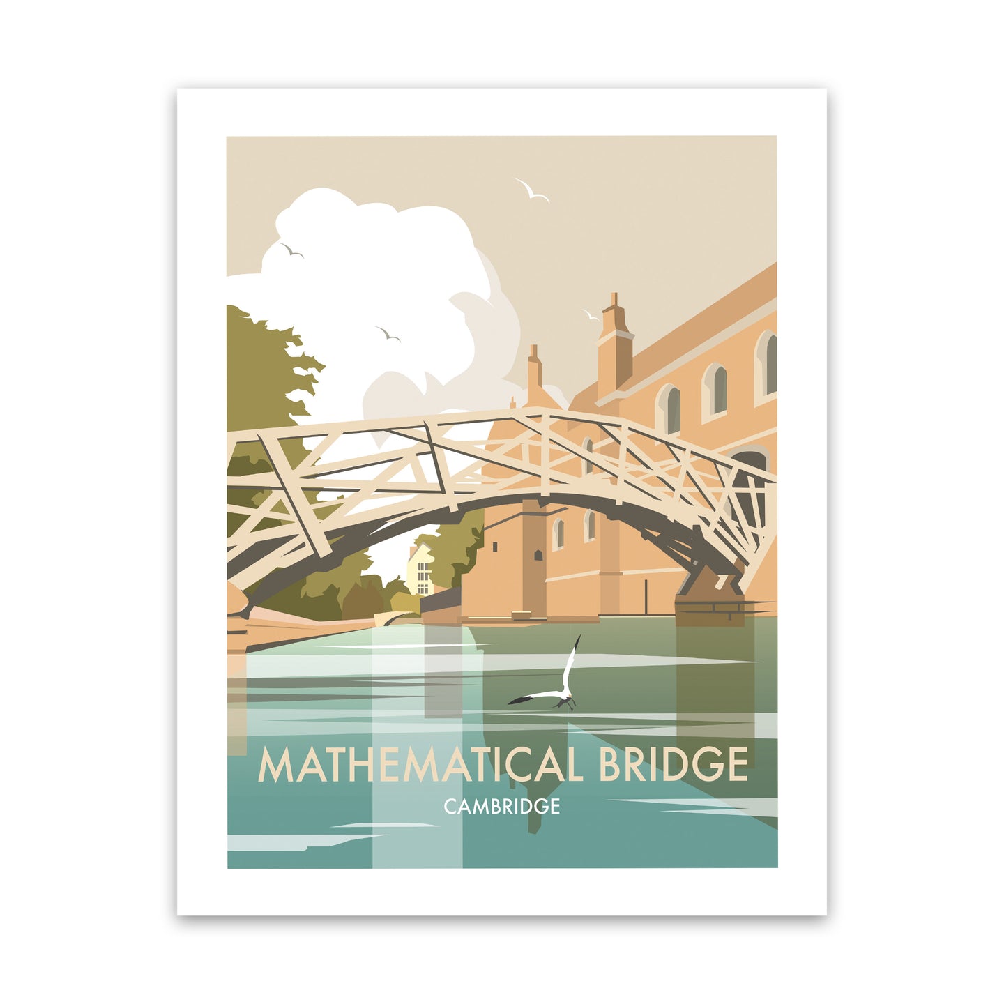 Mathematical Bridge, Cambridge - Fine Art Print