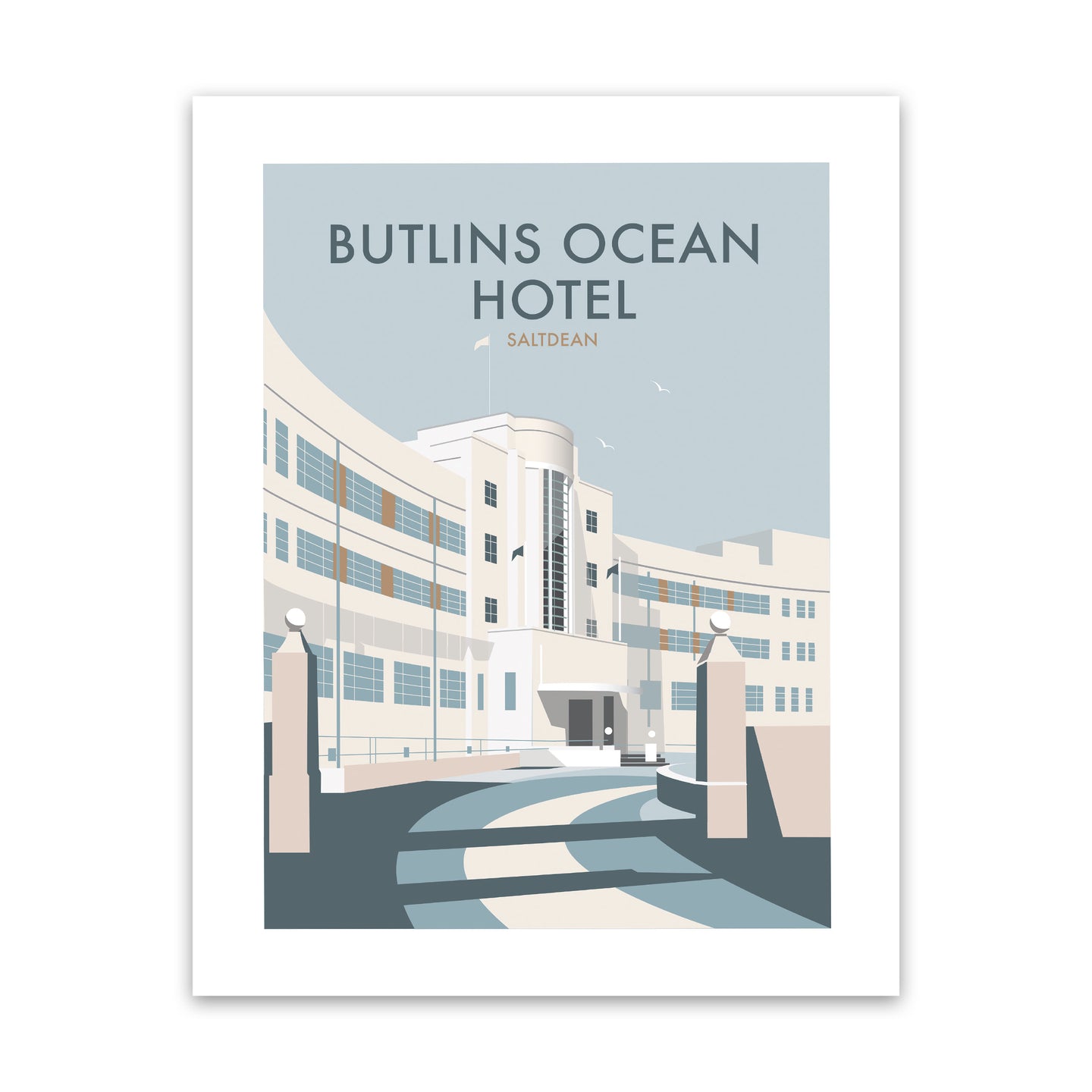 Butlins Ocean Hotel, Saltdean - Fine Art Print