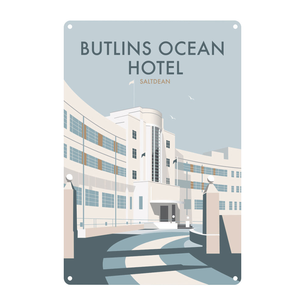 Butlins Ocean Hotel, Saltdean Metal Sign