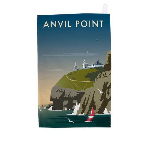 Anvil Point Tea Towel